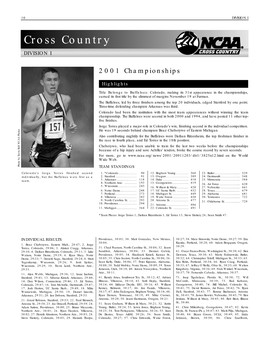 Cross Country DIVISION I