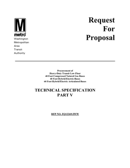 Request for Proposal