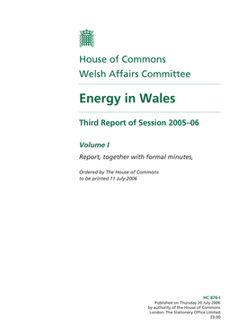 Energy in Wales