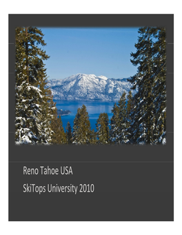Reno Tahoe USA Skitops University 2010