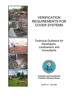 Verification Requirements for Cover Systems YALPAG Technical Guidance for Developers, Landowners and Consultants Page | 1 Overview Flowchart