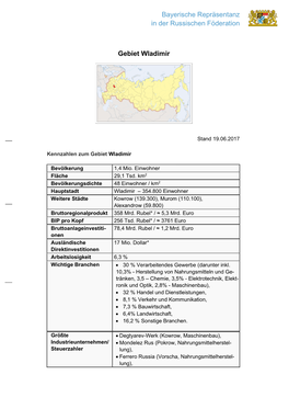 Bayerische Repräsentanz in Der Russischen Föderation Gebiet Wladimir