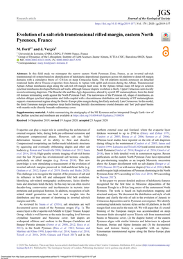 Evolution of a Salt-Rich Transtensional Rifted Margin, Eastern North Pyrenees, France