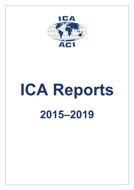 ICA Reports 2015–2019 ICA Reports 2015-2019