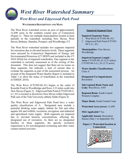 CT Statewide Bacteria TMDL