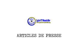 Articles De Presse
