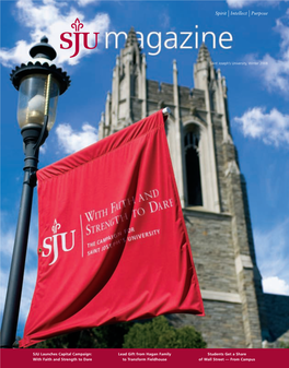 SJU Launches Capital Campaign: with Faith and Strength to Dare