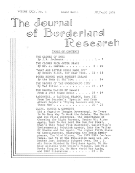 Journal of Borderland Research V35 N4 Jul-Aug 1979