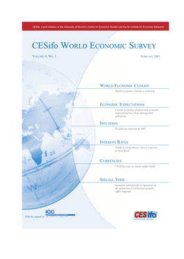 Cesifo WORLD ECONOMIC SURVEY