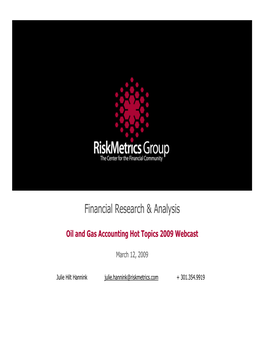 Financial Research & Analysis