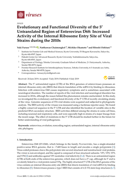 Evolutionary and Functional Diversity of the 5 Untranslated Region Of