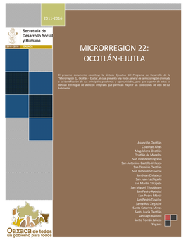 Microrregión 22: Ocotlán-Ejutla 1