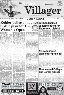 Kohler Police Announce Traffic Plan for U.S. Women's Open