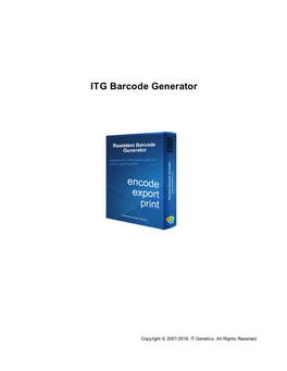 ITG Barcode Generator