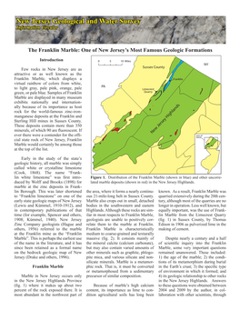 The Franklin Marble: One of New Jersey’S Most Famous Geologic Formations