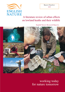 A Literature Review of Urban Effects on Lowland Heaths and Their Wildlife