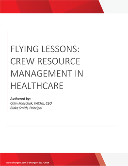 Crew Resource Management in Healthcare