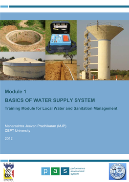 Module 1 Basics of Water Supply System