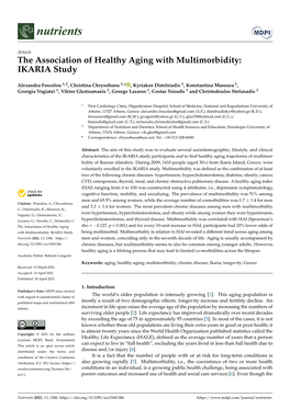 The Association of Healthy Aging with Multimorbidity: IKARIA Study