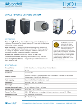 Circle Reverse Osmosis System
