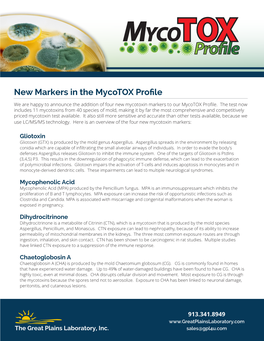 New Markers in the Mycotox Profile