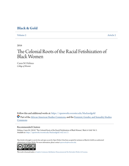 The Colonial Roots of the Racial Fetishization of Black Women