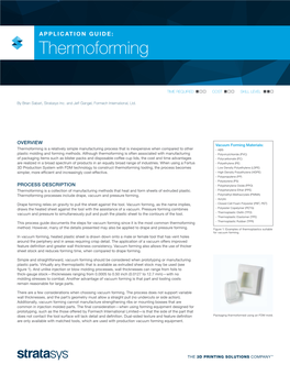 Thermoforming