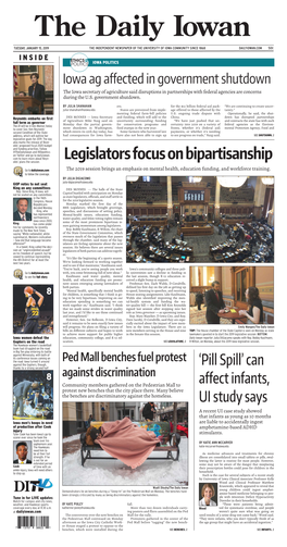 Legislators Focus on Bipartisanship Olds’ Plans the Session