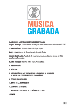 Grabada Música