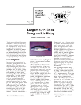 Largemouth Bass Biology and Life History