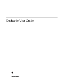 Dashcode User Guide