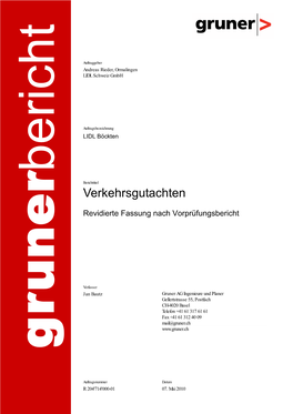 Verkehrsgutachten