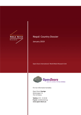 Nepal: Country Dossier