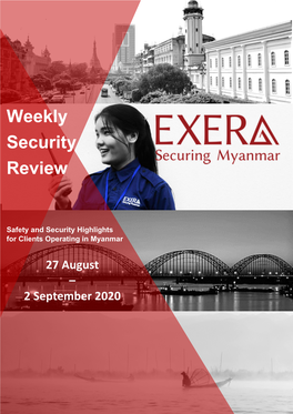Weekly Security Review (27 August – 2 September 2020)
