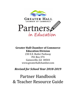 Partner Handbook & Teacher Resource Guide