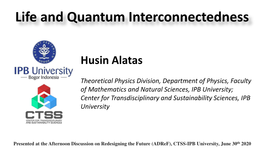 Life and Quantum Interconnectedness