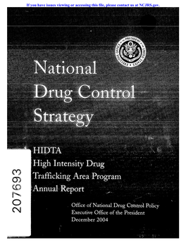 of National Drug C~Rn;Trol Nlicy Tire Office of the President Nber 2004