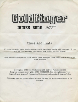 Goldfinger-Hints