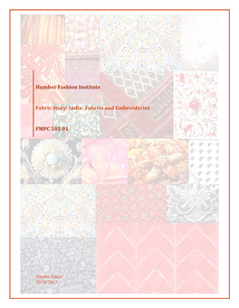 Fabric Story: India- Fabrics and Embroideries