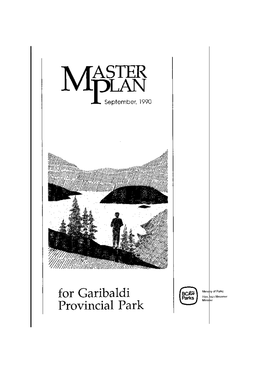 Garibaldi Provincial Park M ASTER LAN P