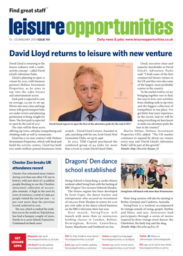 Leisure Opportunities 13Th January 2017 Issue