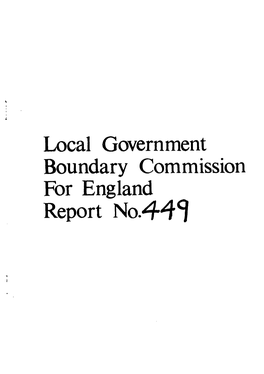 Local Government Boundary Commission for England Report No.441 LOCAL