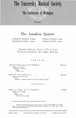 The Amadeus Quartet