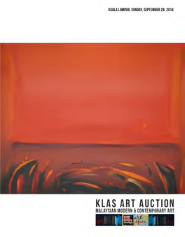 KLAS Art Auction 2014 Malaysian Modern & Contemporary Art Edition XI