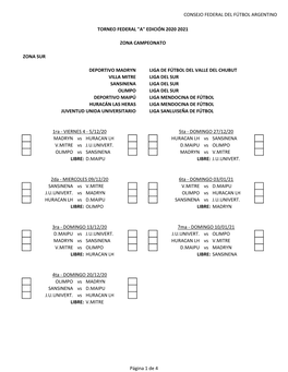 Consejo Federal Del Fútbol Argentino Torneo