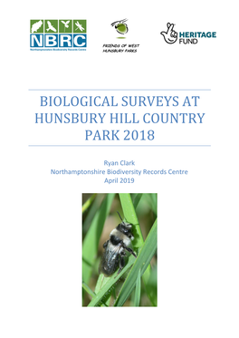 Biological Surveys at Hunsbury Hill Country Park 2018