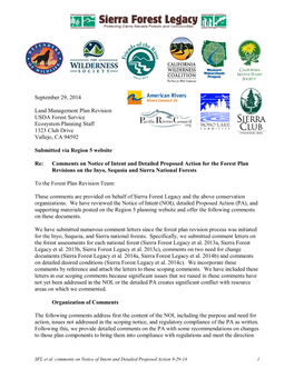 September 29, 2014 Land Management Plan Revision USDA