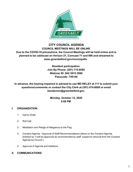 City Council Agenda