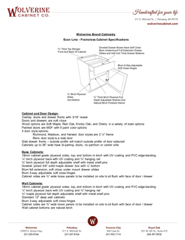 Frameless Cabinet Construction