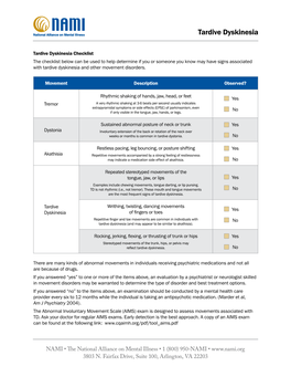 Tardive Dyskinesia
